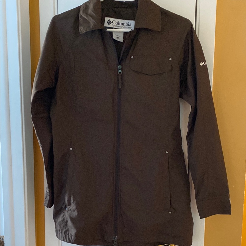 Columbia Windbreaker Brown Jacket